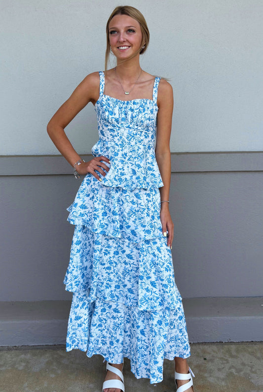 BLUE BRUNCH DRESS